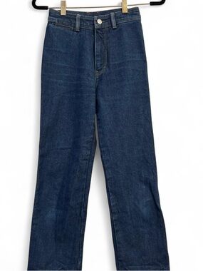 Simon miller Classic Straight-Leg women’s Jeans in Dark Blue